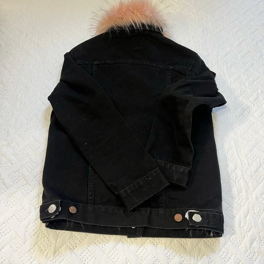 SHACI Shaggy Pink Faux Fur Jacket Size S NWOT - Picture 4 of 12